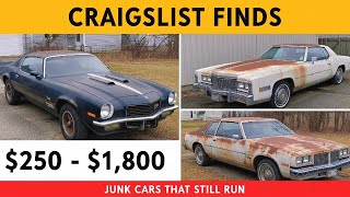 $250–$1,800 CRAIGSLIST PROJECT CARS | SOME STILL RUN!