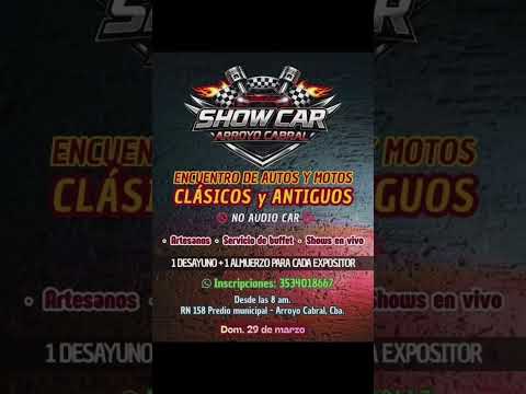 Domingo 29 de Marzo - Show Car Arroyo Cabral #elbielazo #elbielazounavisiondistintadelautomovilismo