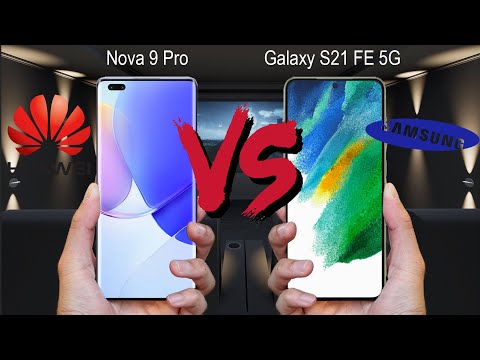 Huawei Nova 9 Pro vs Samsung Galaxy S21 FE||Animated Comparison||