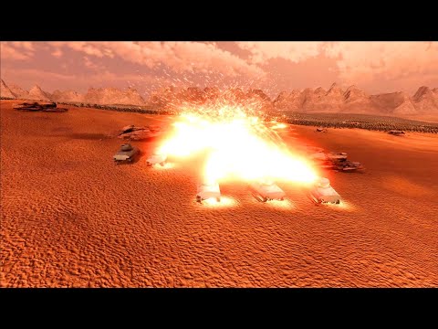 5 FULLAUTO TANKS VS 100,000 GIANT TROLLS | Ultimate Epic Battle Simulator 2 | UEBS 2