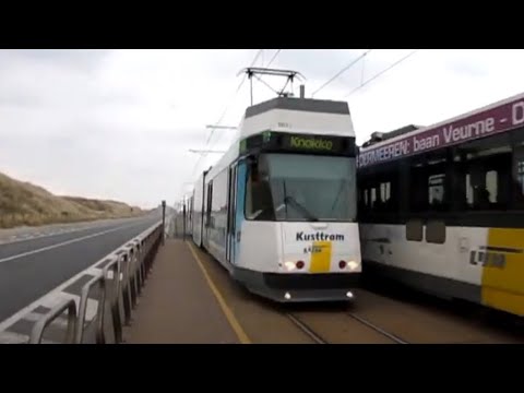 Kusttram - Selected scenes De Panne to Knokke