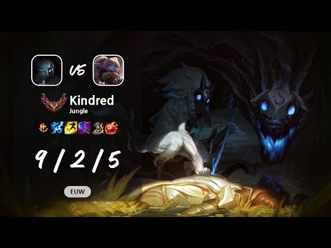 Kindred Jungle vs Poppy - EUW GrandMaster Patch 13.11