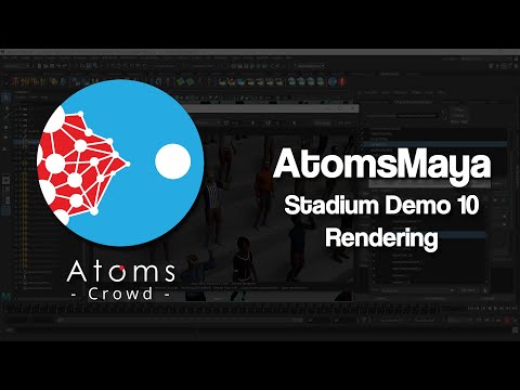 AtomsMaya 4.1.0 - Stadium Demo 10 - Rendering