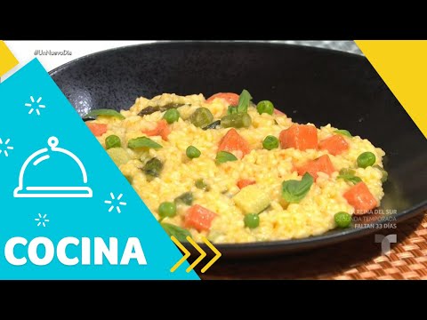 Recetas de cocina: Cómo hacer un Risotto Primavera | Un Nuevo Día | Telemundo