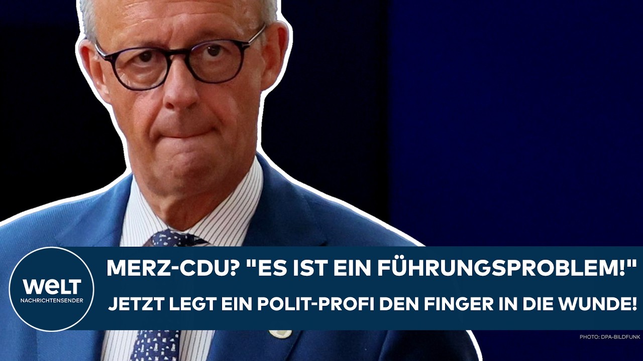 DEUTSCHLAND: Merz-CDU? "Es ist ein Führungsproblem!" Ein Polit-Profi legt den Finger in die Wunde!