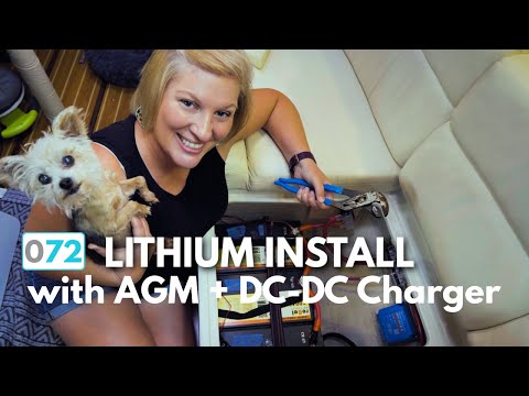 Lithium Battery Install with AGM Starter Battery and Victron DC-to-DC Charger