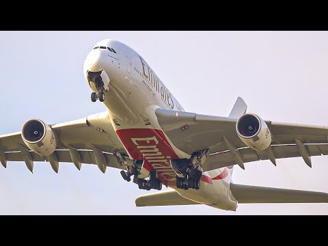 19 AMAZING HEAVY LANDINGS & TAKEOFFS | 747 A380 A340 787 | Amsterdam Schiphol Airport Plane Spotting