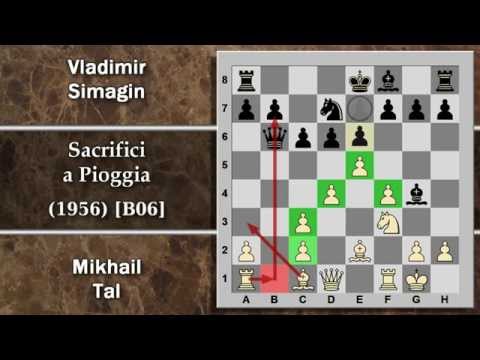 Partite Commentate di Scacchi 108 - Tal vs Simagin - Sacrifici a Pioggia - 1956 [B06]