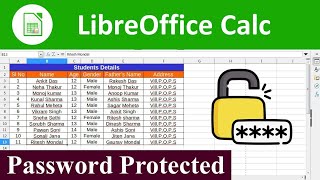 How to Protect calc File with Password | Set Password to calc File | calc Password Protection