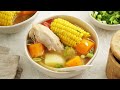 Quick and easy chicken and vegetables soup - ABC soup