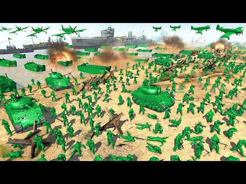 Full-Scale Green ARMY MEN D-DAY Beach Invasion! - Army Men: Unifying War 10