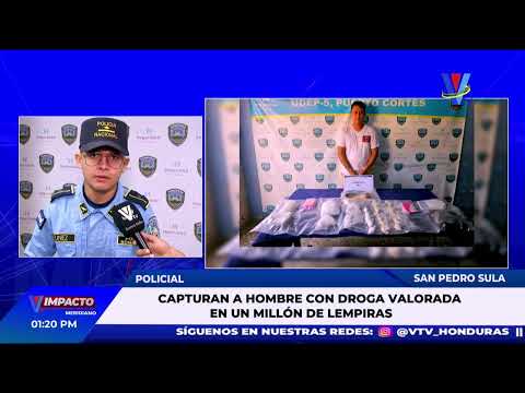 Policía decomisa drogas por más de un millón de lempiras en Baracoa, Cortés