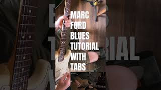 Marc Ford The Black Crowes Blues Licks Lesson with Tabs #shorts