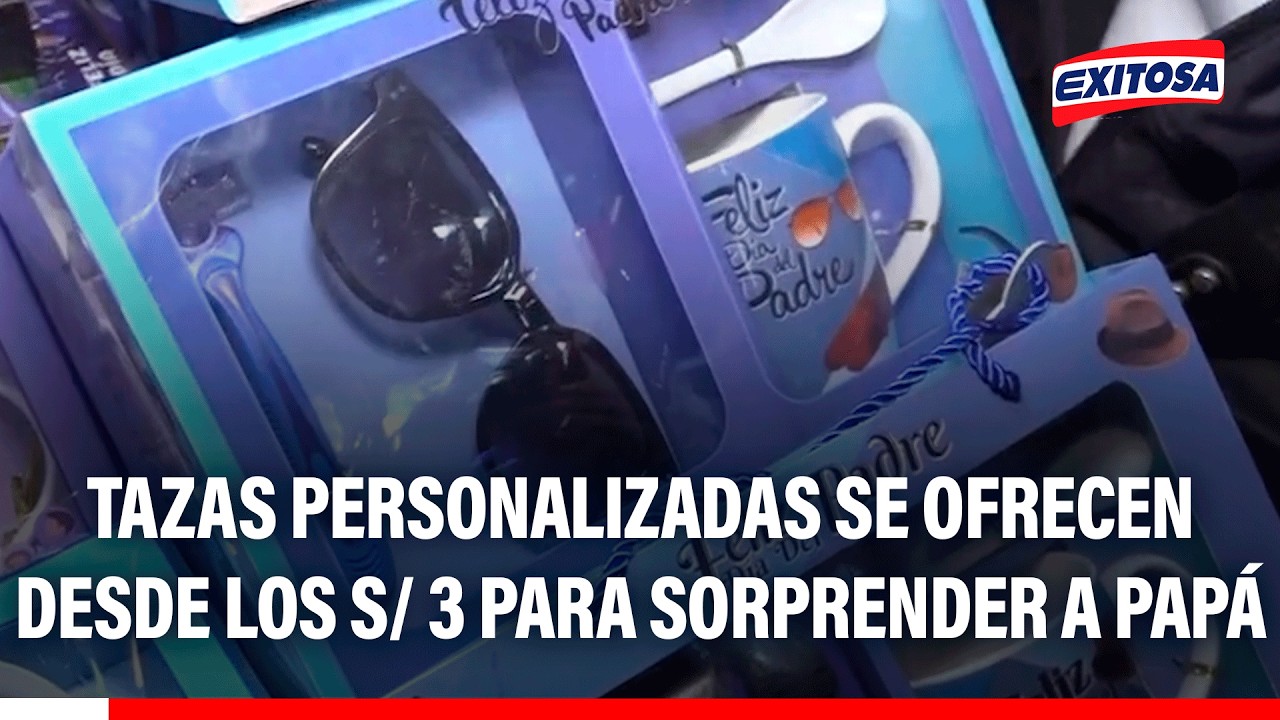 🔴🔵 Tazas personalizadas se ofrecen desde los S/ 3 para sorprender a papá en su día
