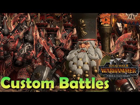 Chaos Dwarfs NEW DLC - Custom Battles! **FIRST LOOK** | Total War Warhammer 3