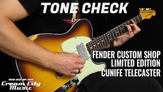 Video thumbnail for TONE CHECK: Fender Custom Shop Limited Edition CuNife Telecaster Custom Relic Demo | No Talking by Cream City Music