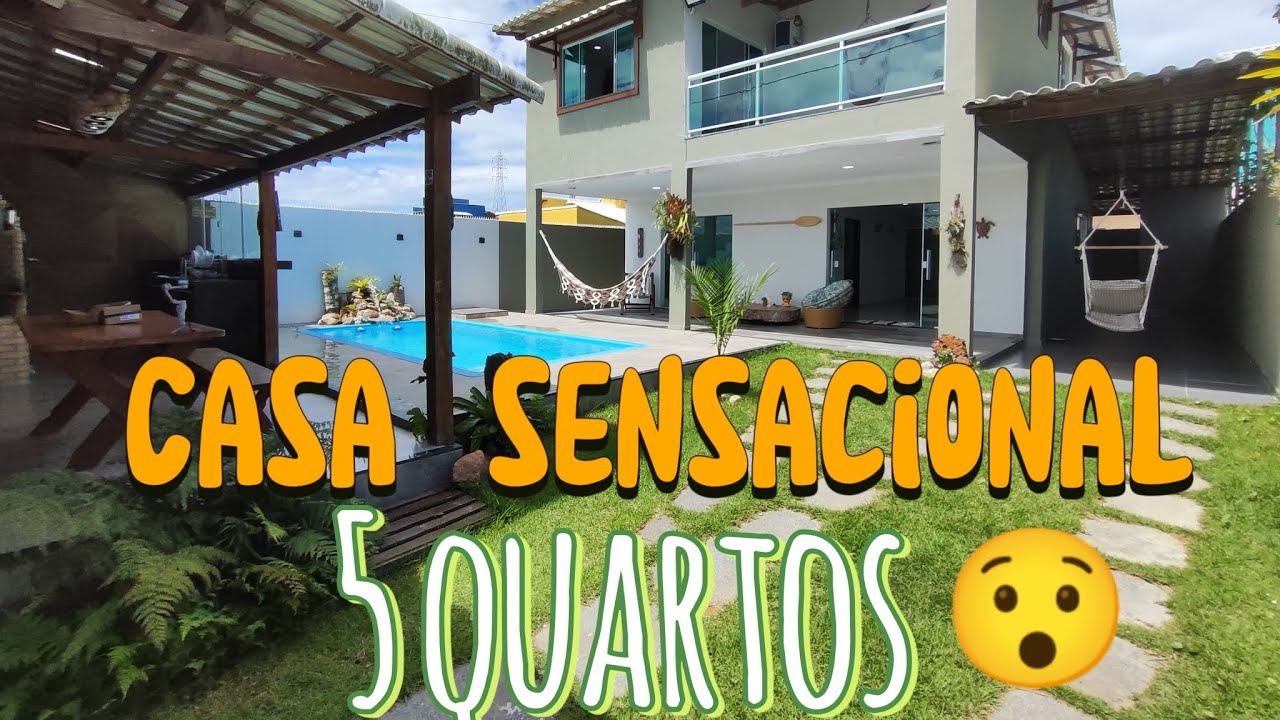 Casa de 5 quartos 😍👌 💰 R$450mil  Tamoios-Cabo Frio 🏖️