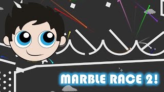 Marble Race 2 with Kinder Playtime - Made in Algodoo!