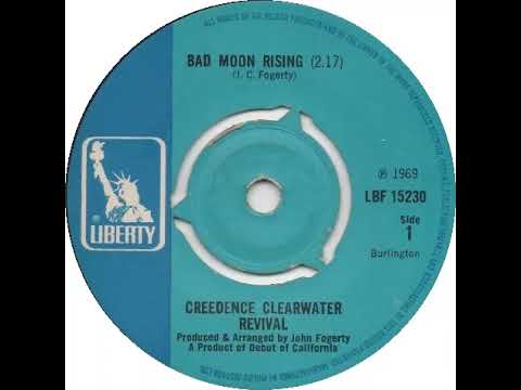 UK New Entry 1969 (161) Creedence Clearwater Revival - Bad Moon Rising