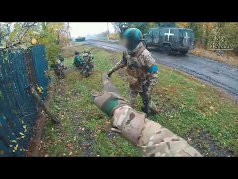 Ukraine - Ukrainian special forces KRAKEN (6/7) fighting the invaders. Helmet camera footage