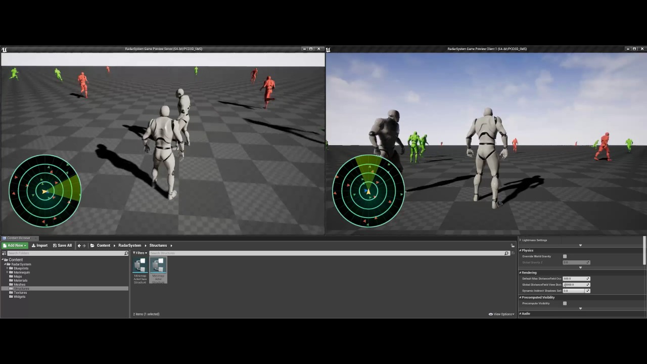 Radar System with Minimap