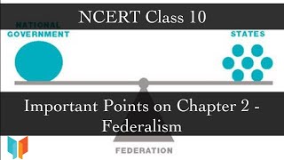NCERT | CBSE | Chapter 2 Federalism | Class 10 | Democratic Politics II | What is federalism