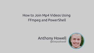 How to join MP4 videos using ffmpeg and PowerShell