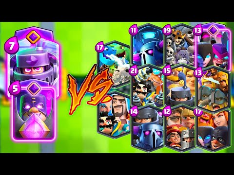 EVOLVED MEGA KNIGHT+ EXECUTIONER VS ALL TEAMS - Clash Royale Challenge