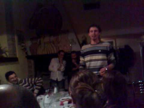 Raffaello "se gasa" alla cena della CIAM