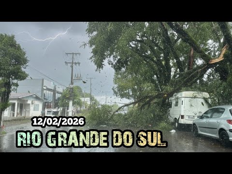 ⛈️TEMPESTADES E ESTRAGOS NO RIO GRANDE DO SUL - 12/02/2026.