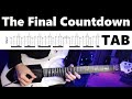 Europe - The Final Countdown (guitar cover with tab)