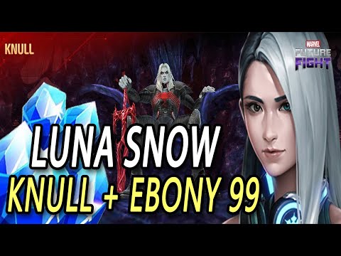 T3 Luna Snow [Solo] WBL Knull + Ebony Maw 99 + [Crystal Giveaway Result] I Marvel Future Fight