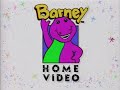 Barney Home Video Logo 1992 1995 Silent DVD Quality