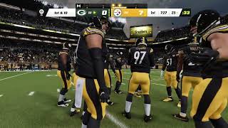 Madden NFL 23 Gameplay: Green Bay Packers vs Pittsburgh Steelers - (Xbox Series X) [4K60FPS]