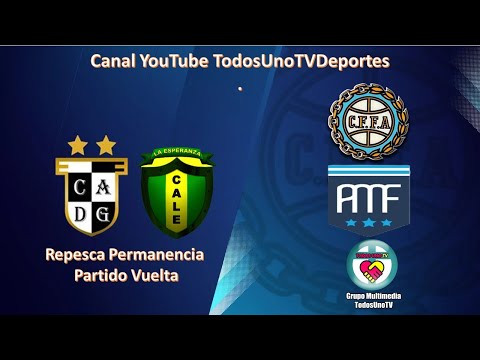 Defensores de Glew vs. La Esperanza – Repesca Permanencia  1ra. División -  Partido Vuelta - AMFSV