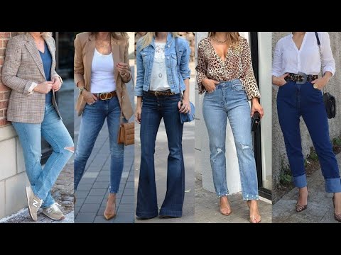 LOOKS MODERNOS SENCILLOS Y MUY ELEGANTES CON PANTALONES VAQUEROS