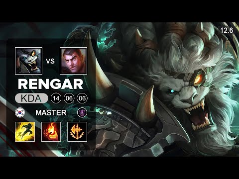 Rengar vs Jayce Top - KR Master - Season 12 Patch 12.6
