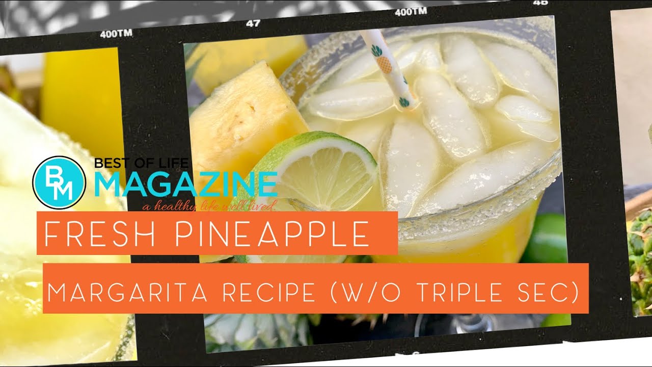 FRESH PINEAPPLE MARGARITA RECIPE WITHOUT TRIPLE SEC | Summer Cocktail 🍍 🍹