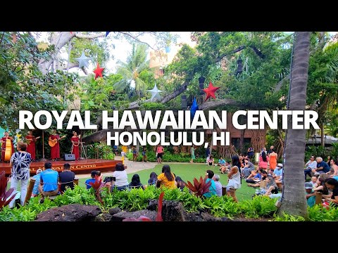 Explorando o Royal Hawaiian Center em Waikiki, Honolulu, Havaí, EUA, passeio a pé #royalhawaiian