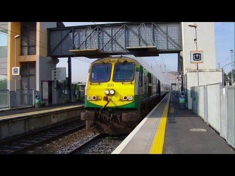Irish Rail Class 201 (231) + Enterprise - Clontarf Road station, Northbound