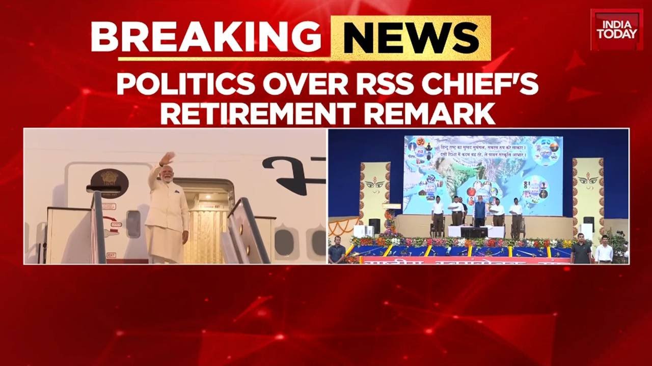 Politics Heats Up Over Mohan Bhagwat's '75 Retirement Age' Remark | BJP Vs Congress | India Today