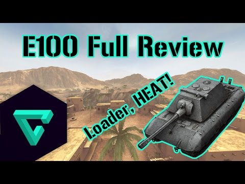 World of Tanks Blitz || E100 Full Review: Loader, HEAT!