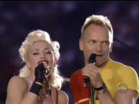 No Doubt & Sting - "Message in a Bottle" (Live at Superbowl XXXVII - 26/01/2003)