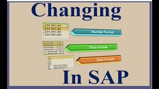 Changing Number, Date, and Time Format in SAP