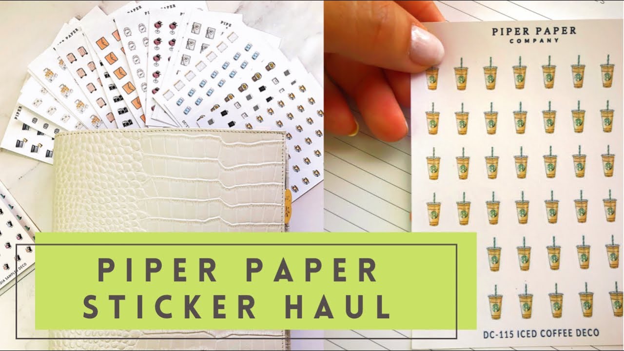 PIPER PAPER CO ICON STICKER HAUL | 2022 Small Icon sticker haul