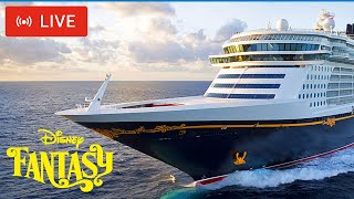 SHIPS TV - Disney Fantasy & Emerald Princess Depart Port of Southampton (LIVE)