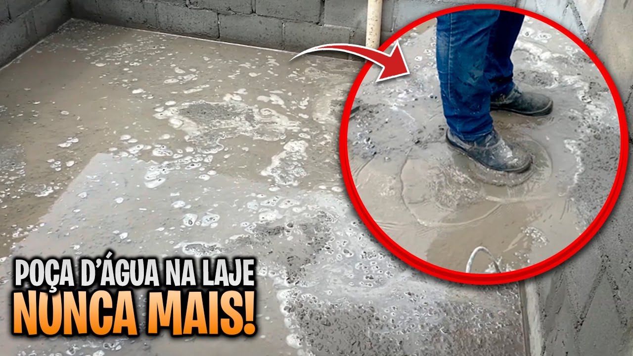POÇA DE ÁGUA NA LAJE NUNCA MAIS - FAÇA ISSO E VAI VER O RESULTADO