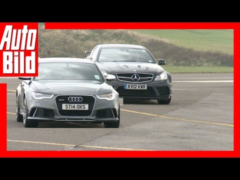 Drag Race Audi RS6 Avant vs. Mercedes C63 AMG Coupé: Rennen - Duell - Geschwindigkeit