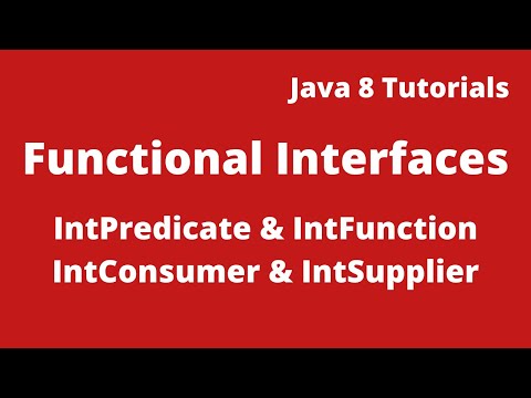Java 8 Tutorial 11 Intpredicate Intfunction Intconsumer Intsupplier In Java 8