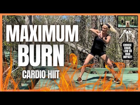 MAXIMUM BURN IN 30 MIN. 🔥 CARDIO HIIT 🔥  ALL LEVEL 3 ROUTINES 🔥 CHOOSE CHAIR, HIGH OR LOW IMPACT